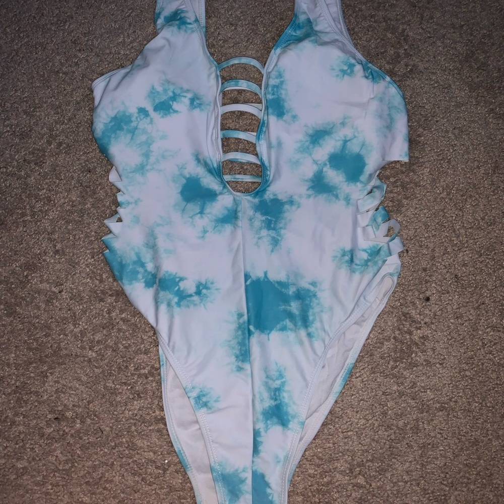 Blue Tie-Dye One Piece